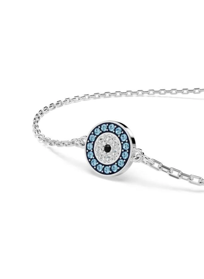 SWAROVSKI  Luckily Evil Eye Rhodium Plated Bracelet for Women | Best Price UAE